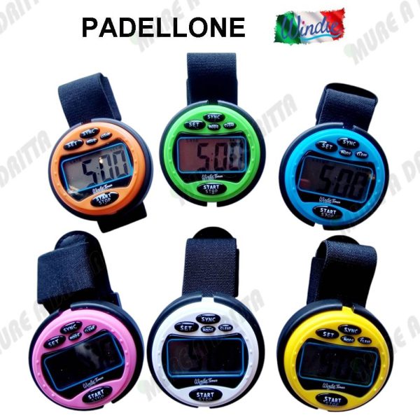 Padellone, orologio timer Windie da regata con countdown e tasto sinc per partenze
