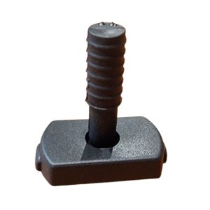 Snodo in gomma basico per prolunga timone realizzato con polimero gommoso Interasse standard da 32 mm