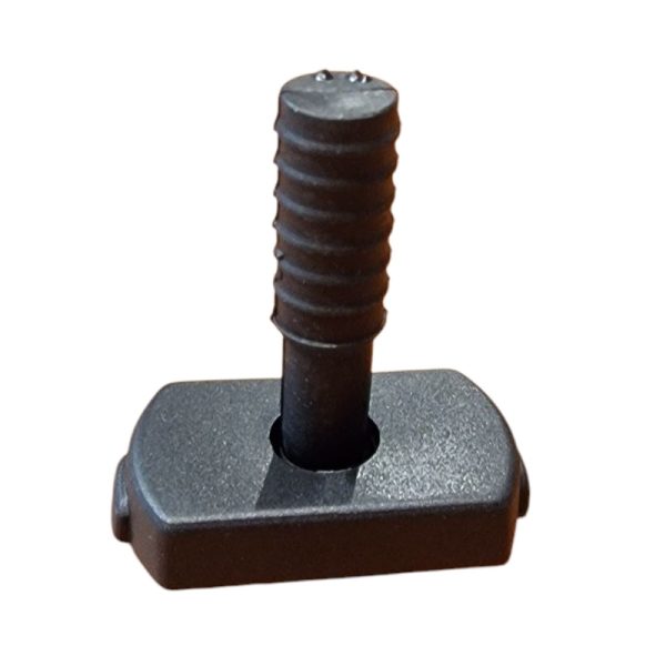 Snodo in gomma basico per prolunga timone realizzato con polimero gommoso Interasse standard da 32 mm