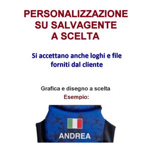 Servizio di personalizzazione salvagenti